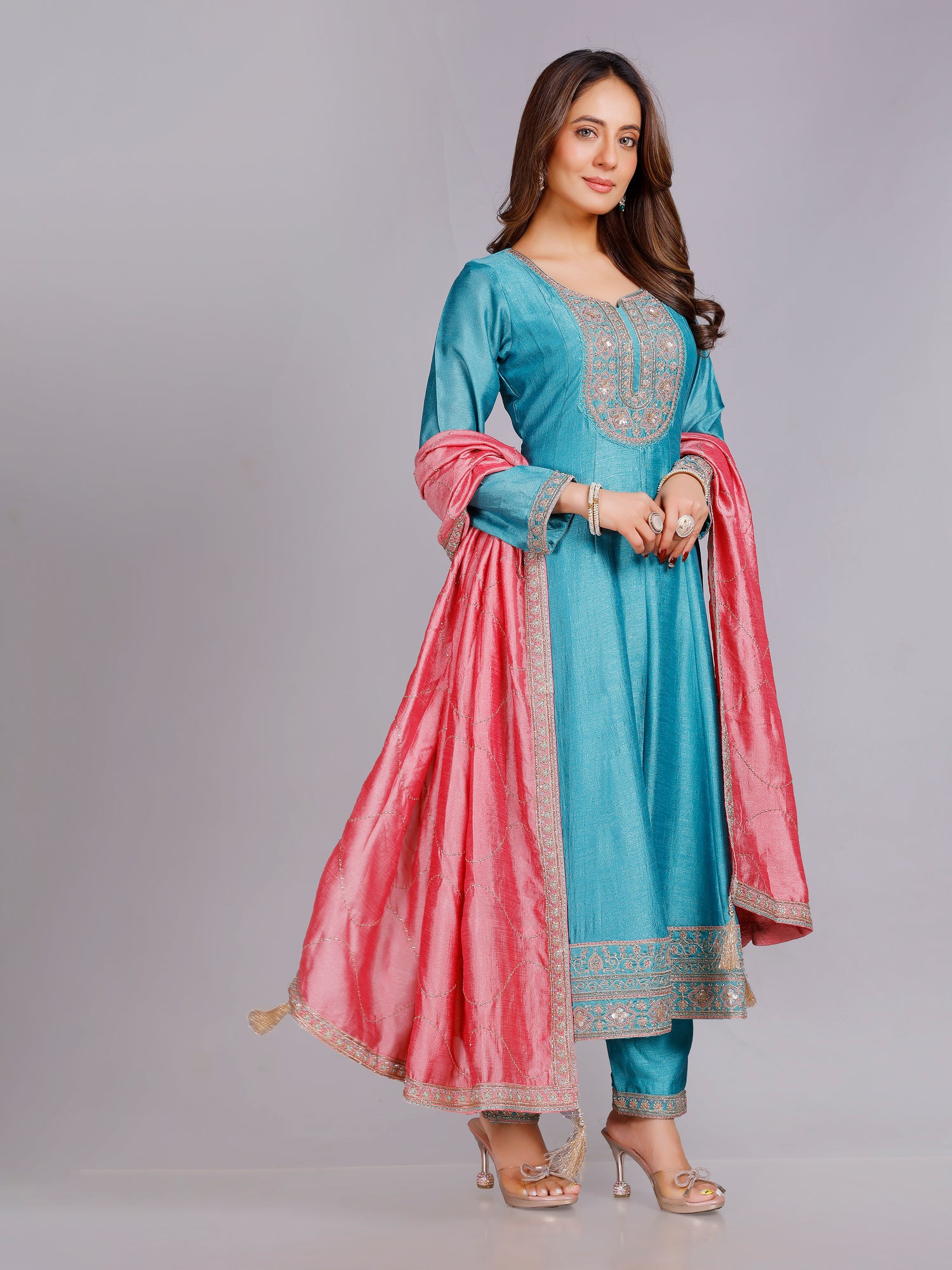 Rishita Silk Embellished Suit