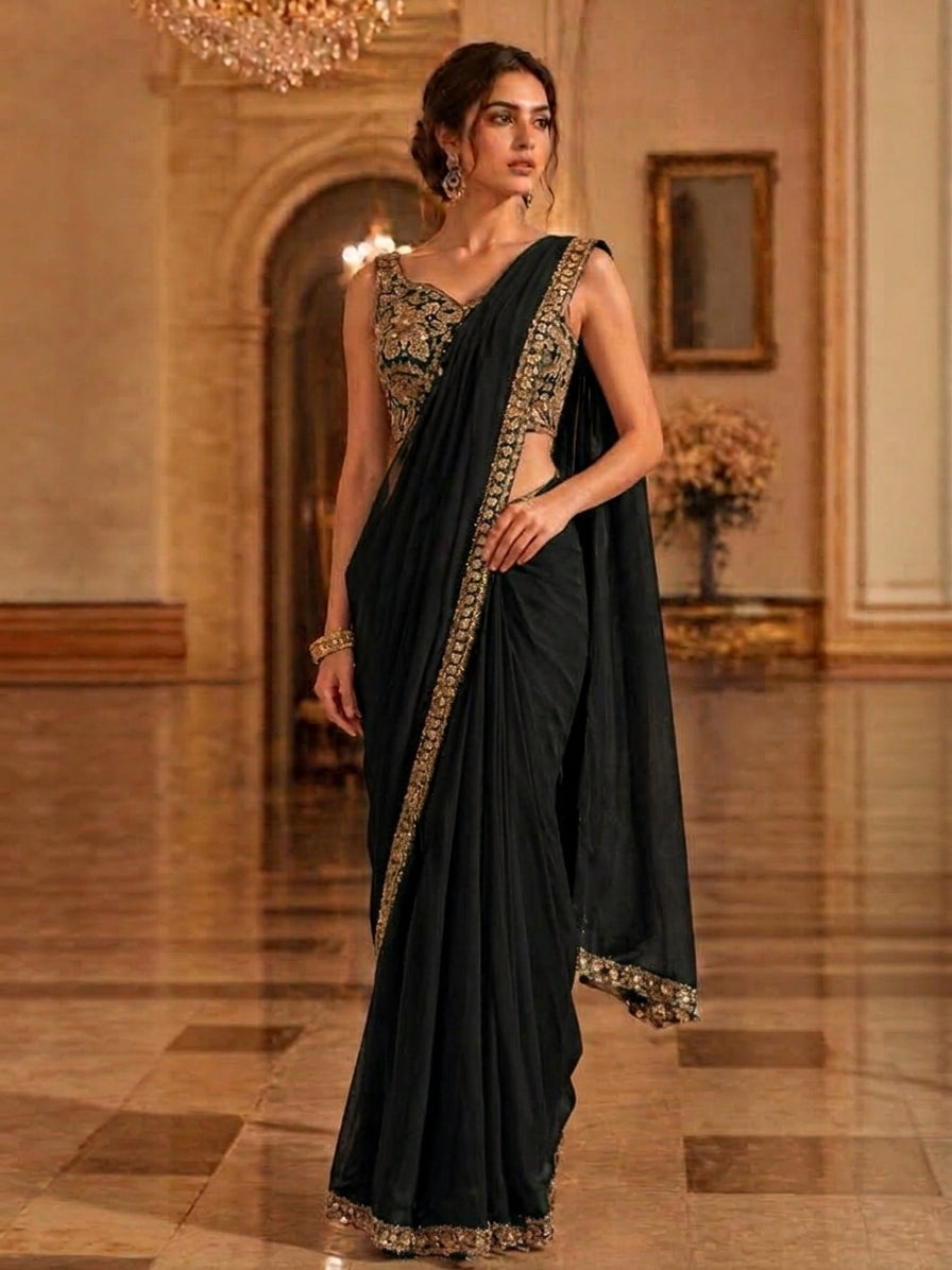 Aadhya Silk Readymade Choli Saree