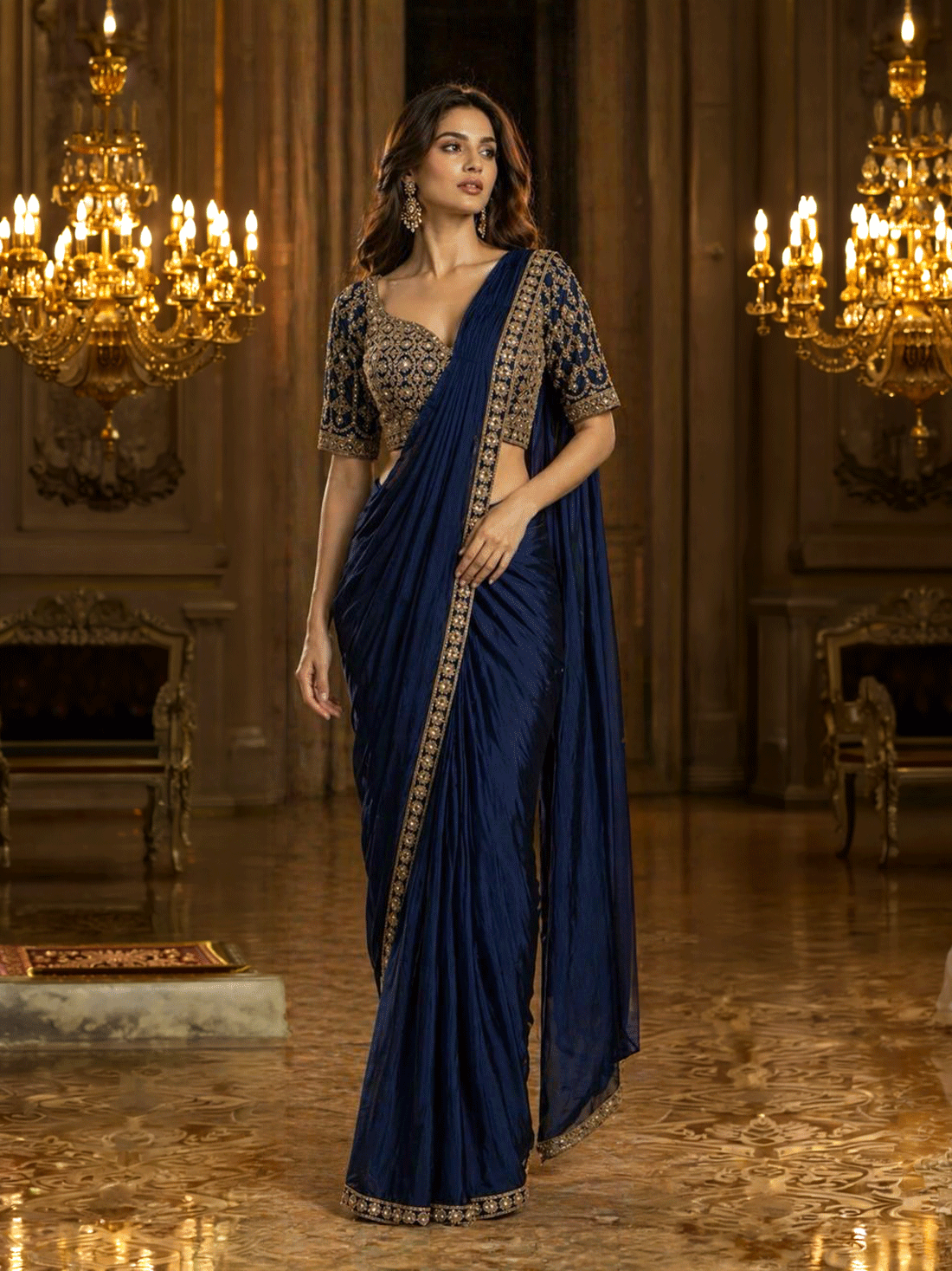 Maya Satin Silk Choli Saree