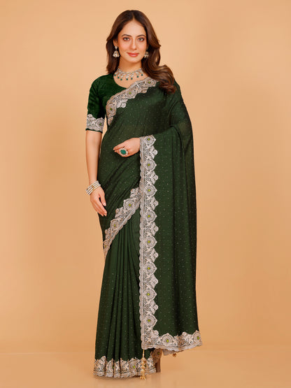 Bhavya Silk Embroidered Saree