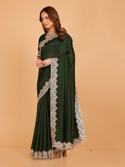 Bhavya Silk Embroidered Saree