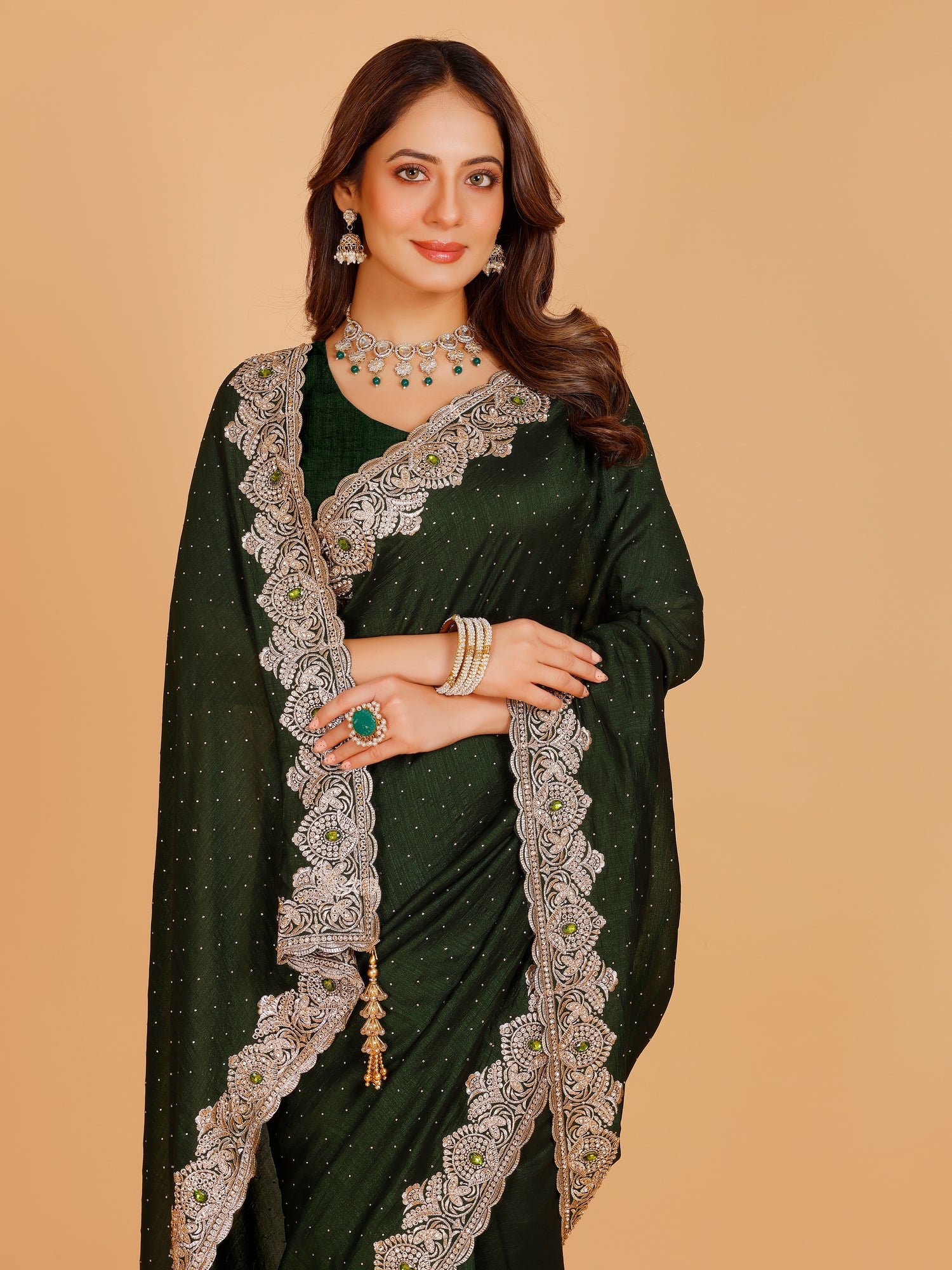 Bhavya Silk Embroidered Saree