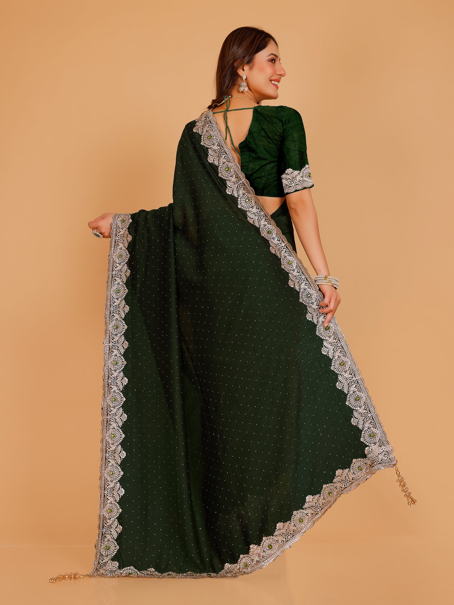 Bhavya Silk Embroidered Saree