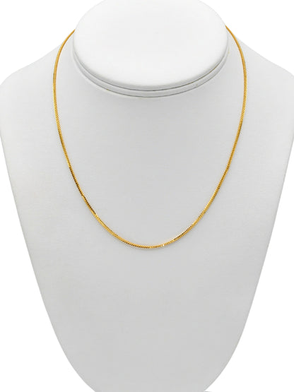 22Ct Gold Fox Tail Chain - 40 cm