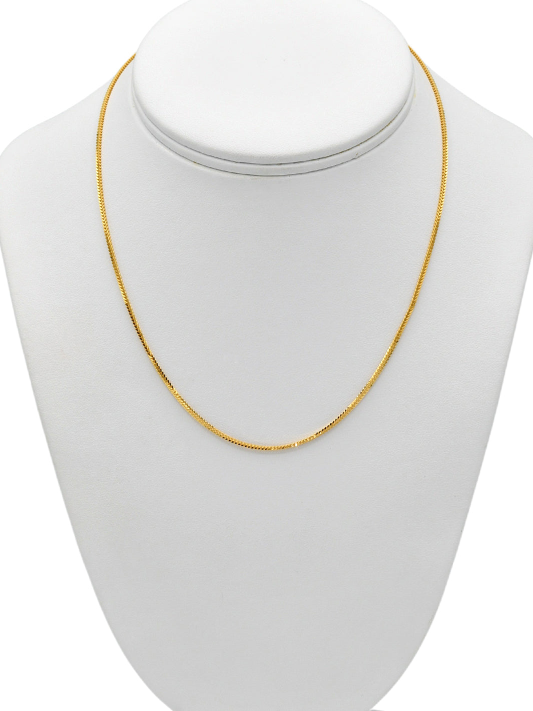 22ct Gold Fox Tail Chain - 40 cm – Roop Darshan