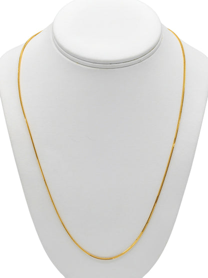 22Ct Gold Fox Tail Chain - 55 Cm - Roop Darshan