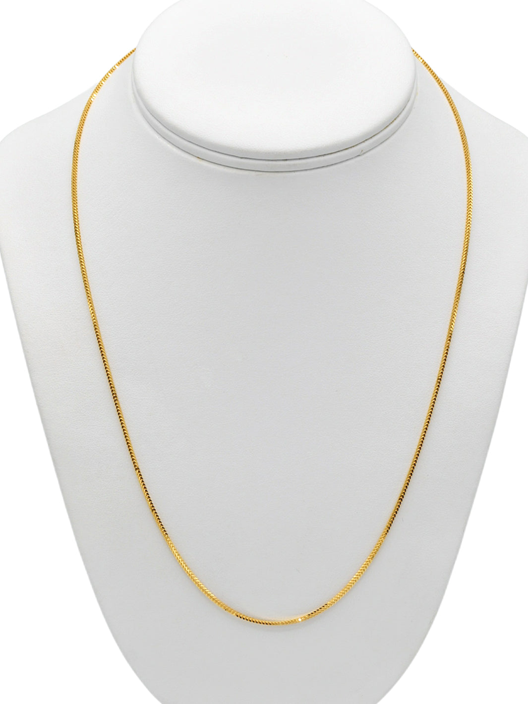 22Ct Gold Fox Tail Chain - 55 cm – Roop Darshan