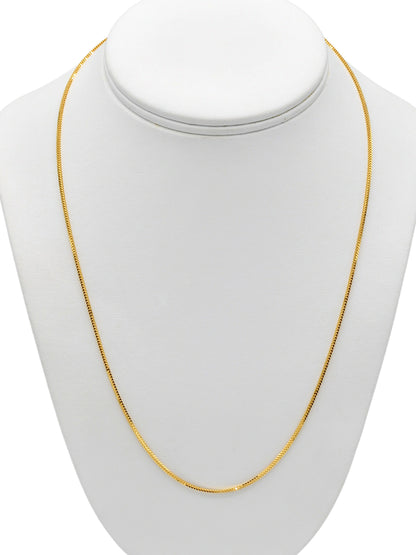 22Ct Gold Fox Tail Chain - 55 cm