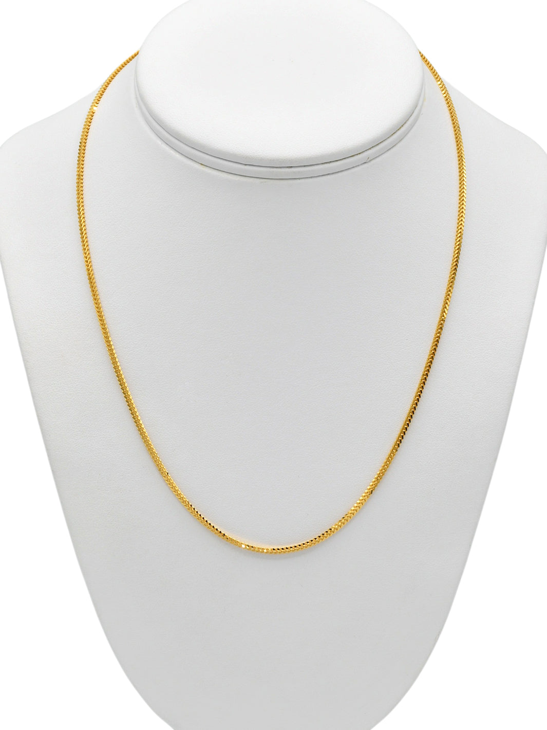 22Ct Gold Fox Tail Chain - 50 cm - Roop Darshan