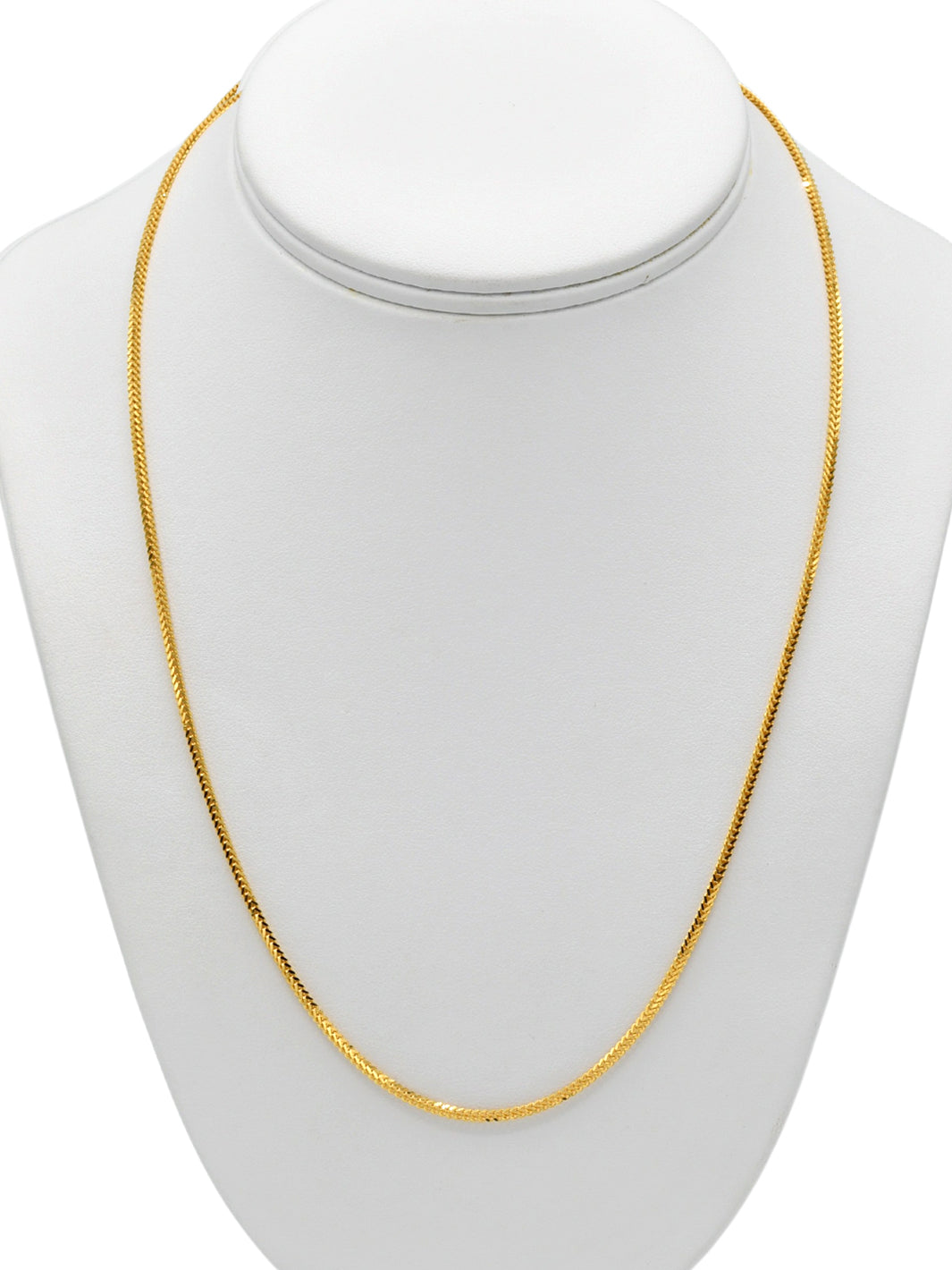 22Ct Gold Fox Tail Chain - 55 cm - Roop Darshan