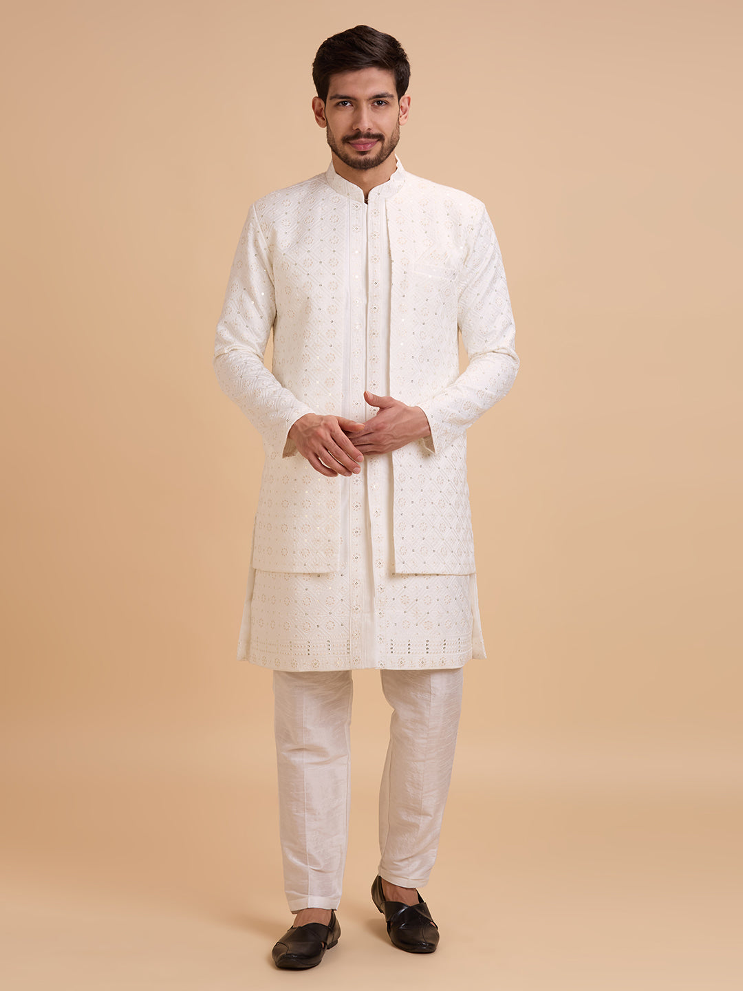 Mens Kurta Set With Jacket