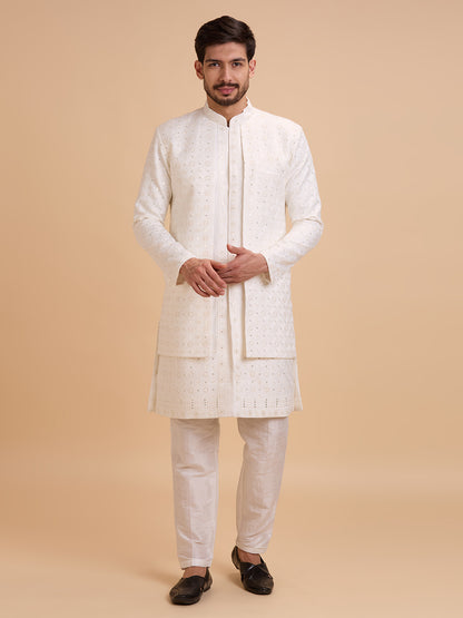 Mens Kurta Set With Jacket