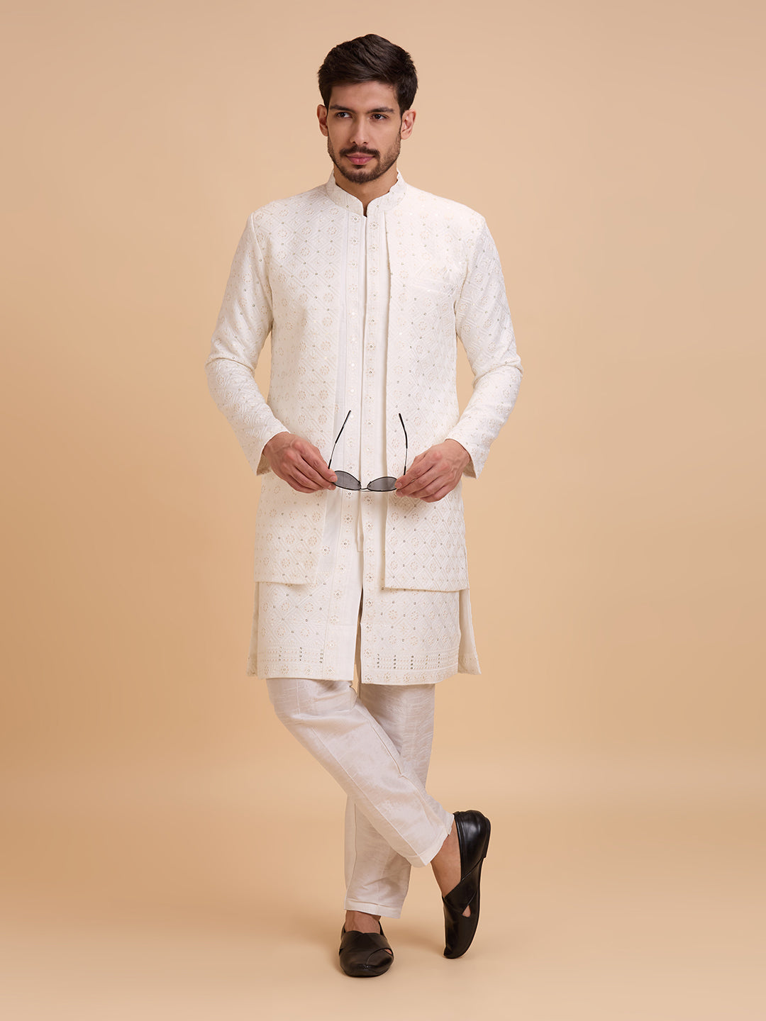 Mens Kurta Set With Jacket