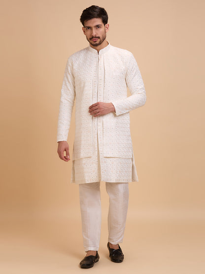 Mens Kurta Set With Jacket