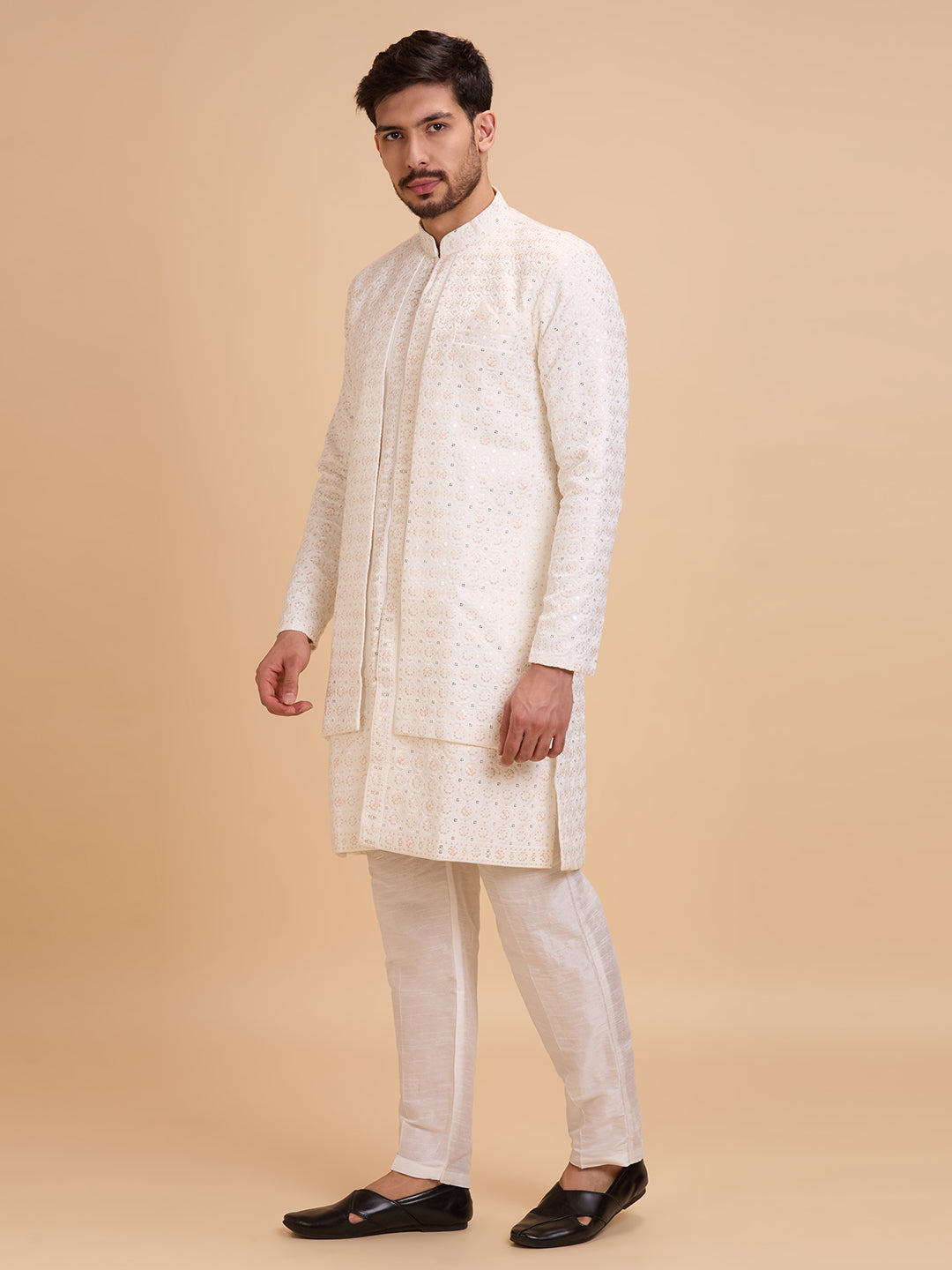 Mens Kurta Set With Jacket