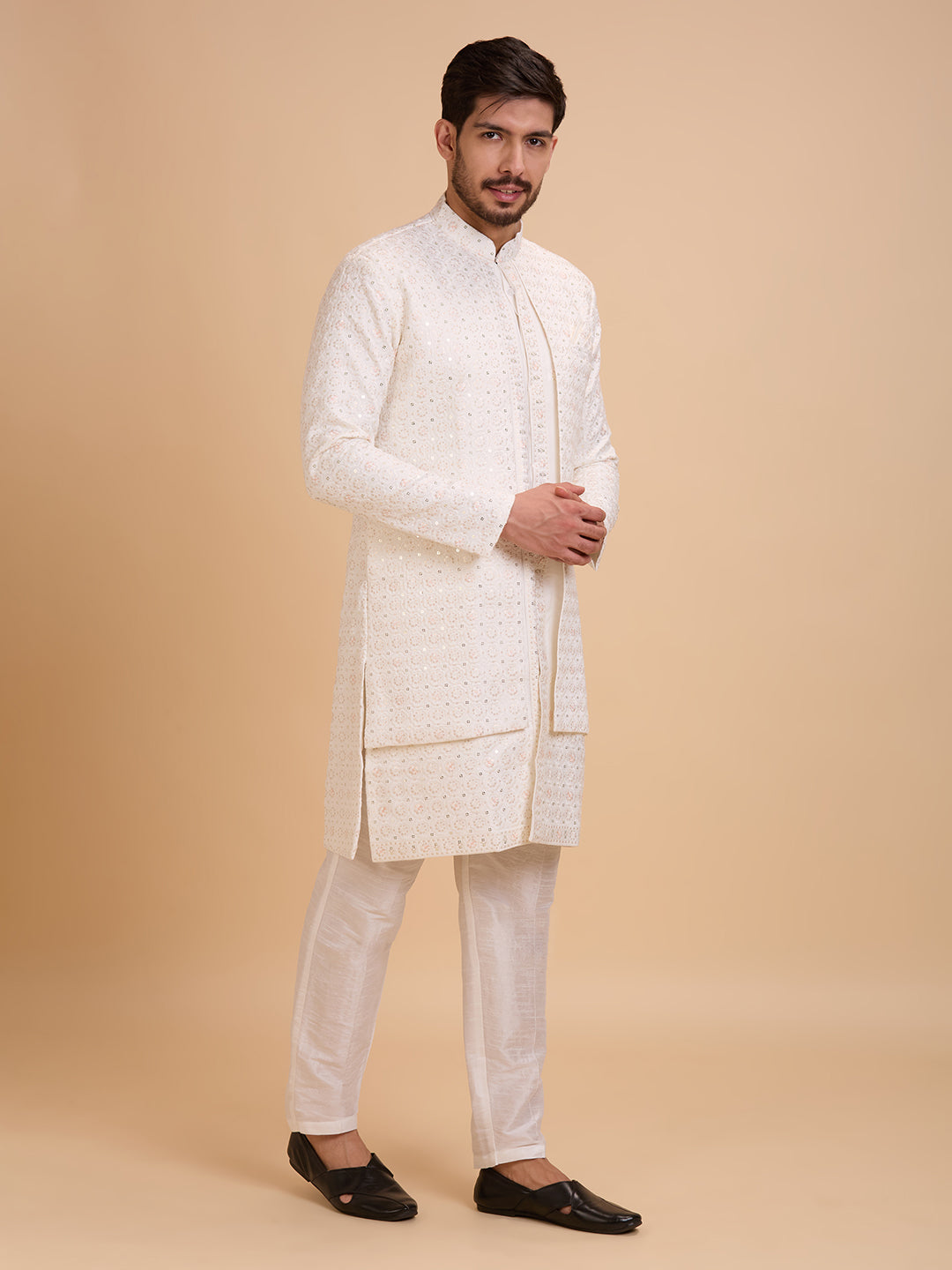 Mens Kurta Set With Jacket