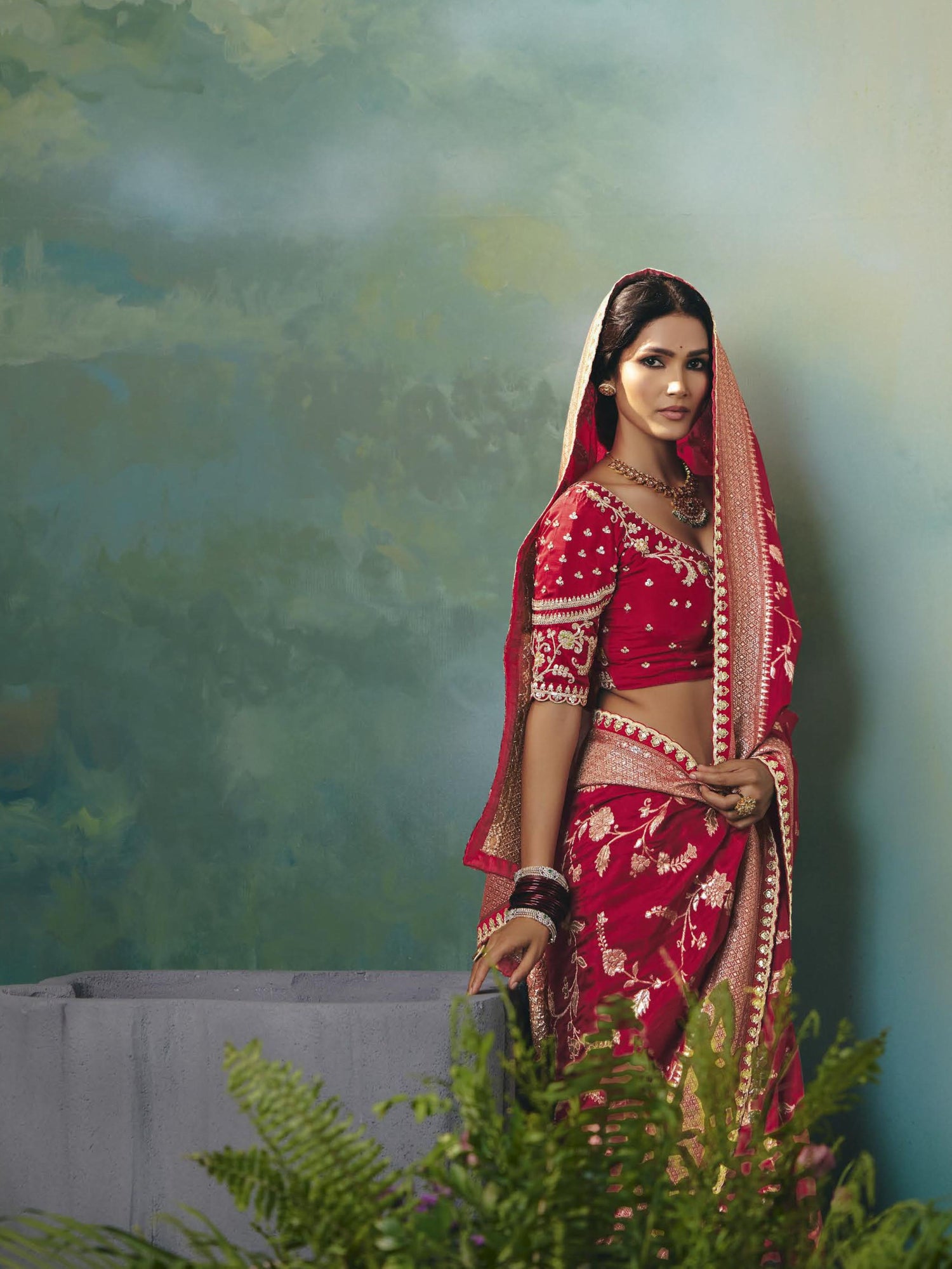 Aadhya Silk Zari Emb Work Border Saree - Roop Darshan