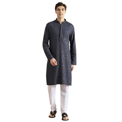 Chikankari Kurta Pyjama Set