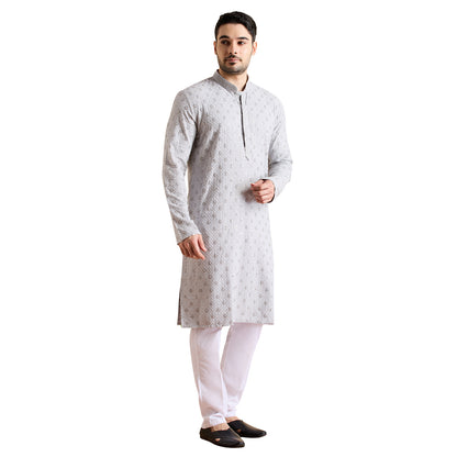 Chikankari Kurta Pyjama Set