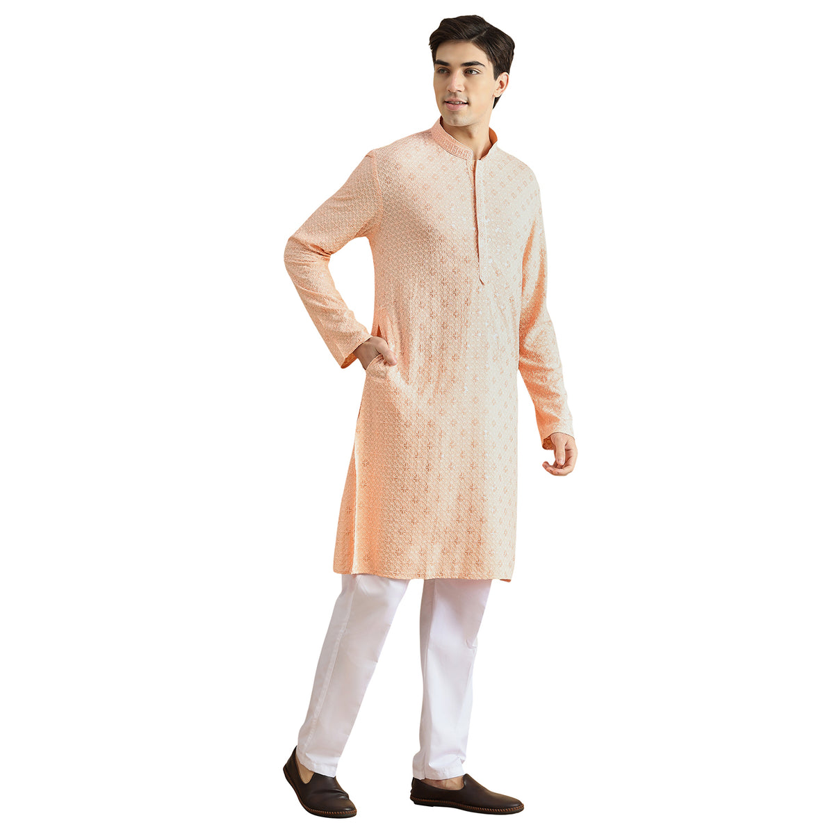 Chikankari Kurta Pyjama Set