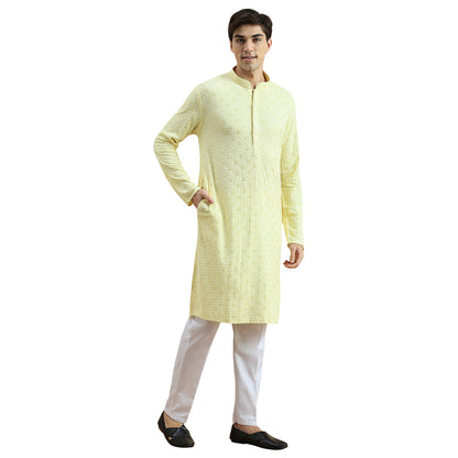 Chikankari Kurta Pyjama Set
