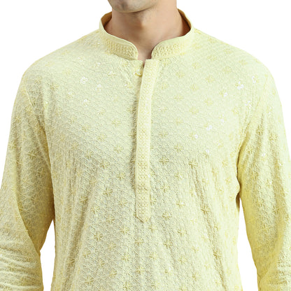 Chikankari Kurta Pyjama Set
