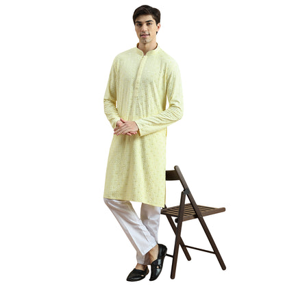 Chikankari Kurta Pyjama Set