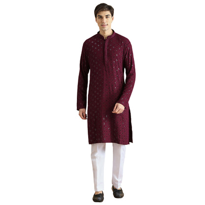 Chikankari Kurta Pyjama Set