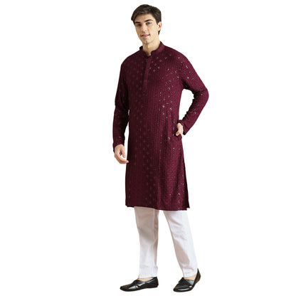 Chikankari Kurta Pyjama Set