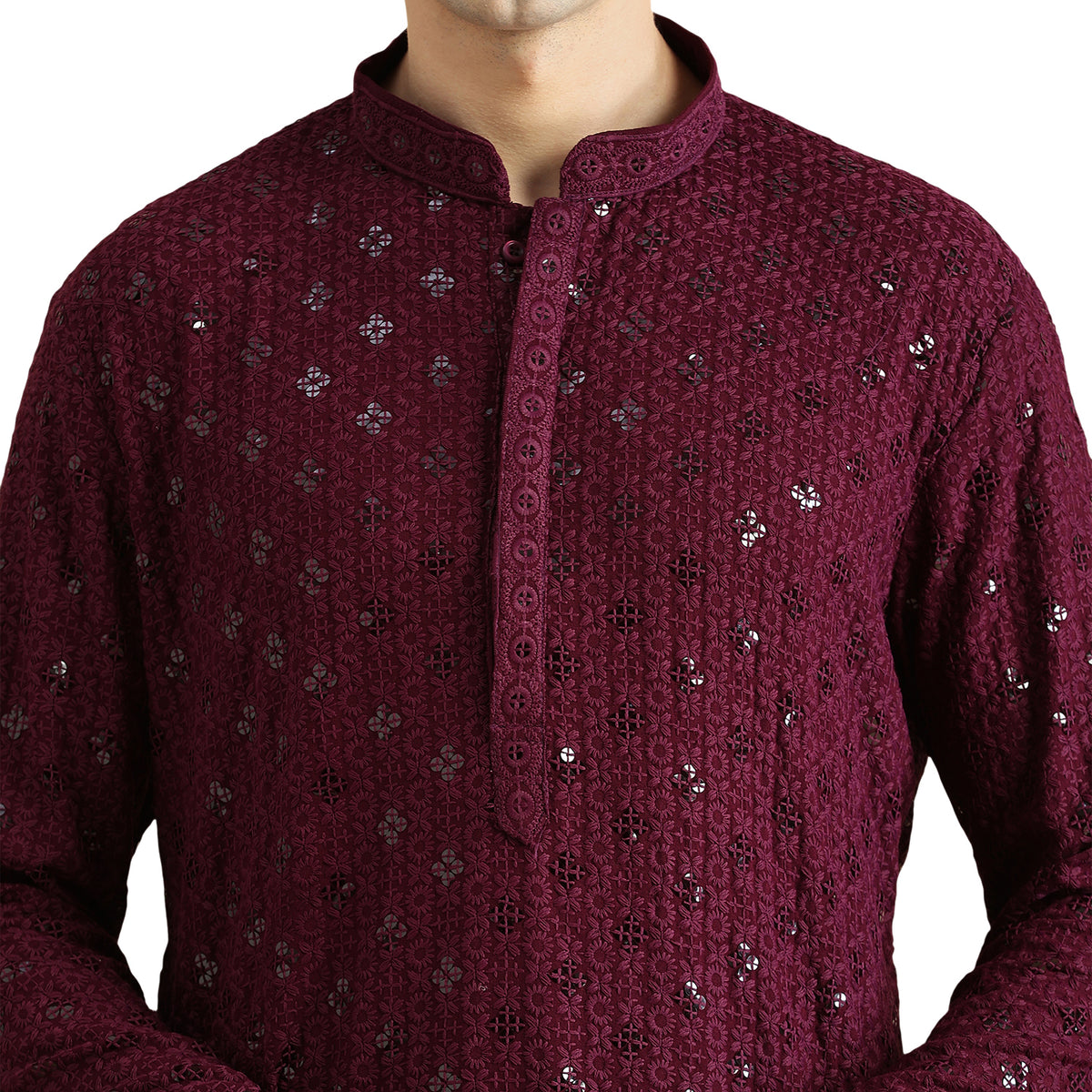 Chikankari Kurta Pyjama Set
