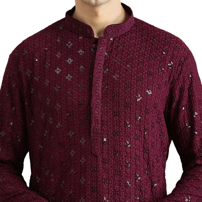 Chikankari Kurta Pyjama Set