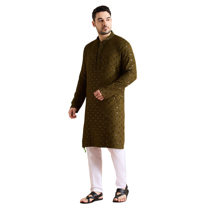 Chikankari Kurta Pyjama Set