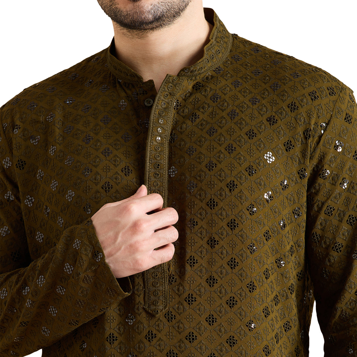 Chikankari Kurta Pyjama Set