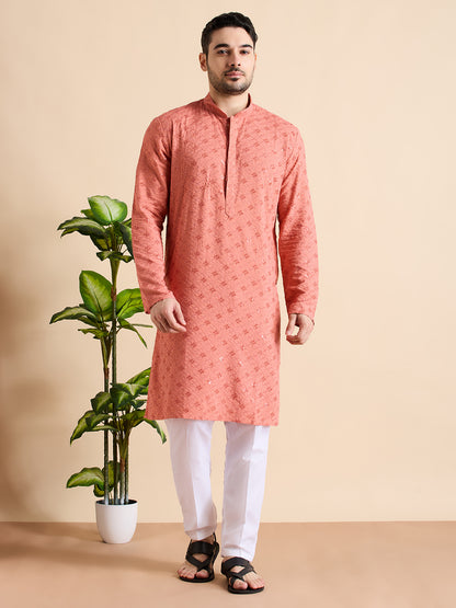 Chikankari Kurta Pyjama Set