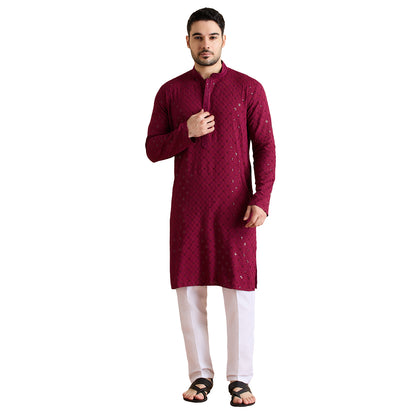 Chikankari Kurta Pyjama Set