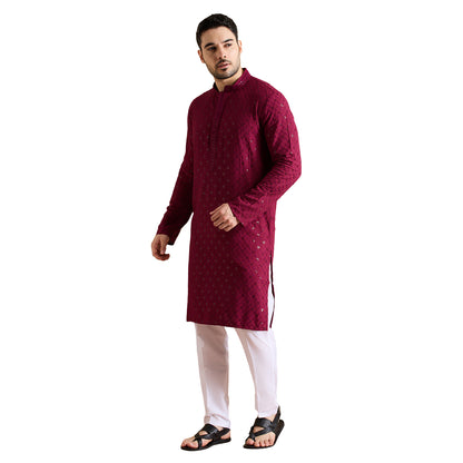 Chikankari Kurta Pyjama Set