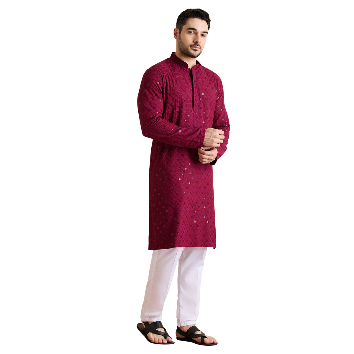 Chikankari Kurta Pyjama Set