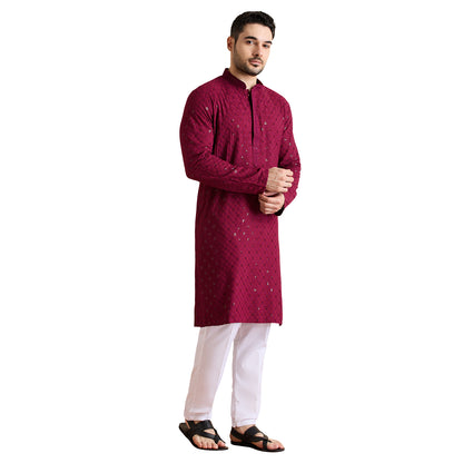 Chikankari Kurta Pyjama Set