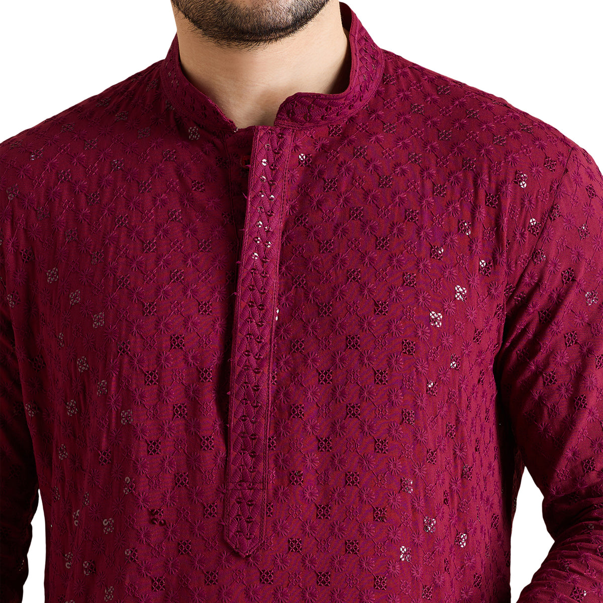 Chikankari Kurta Pyjama Set