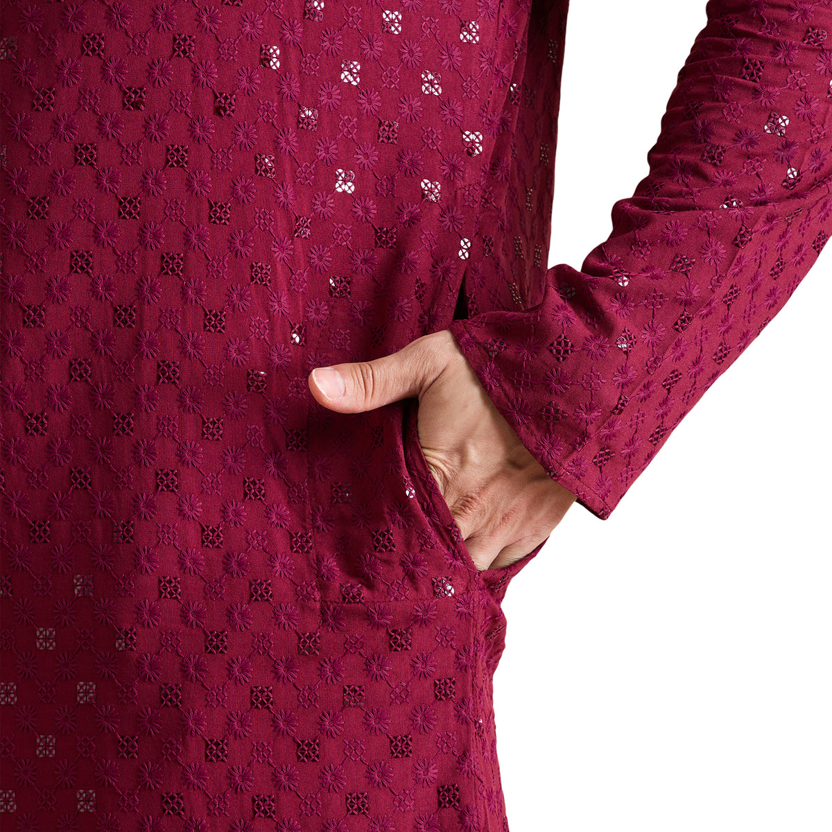 Chikankari Kurta Pyjama Set