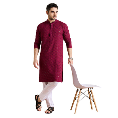 Chikankari Kurta Pyjama Set
