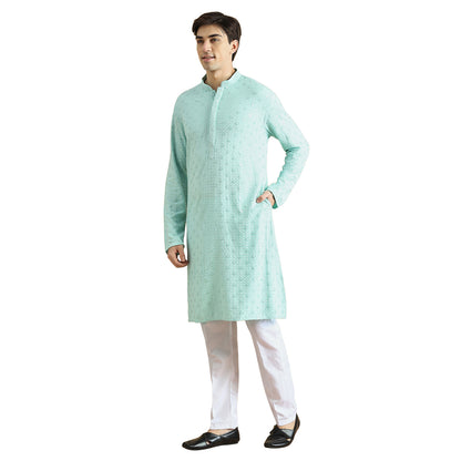 Chikankari Kurta Pyjama Set