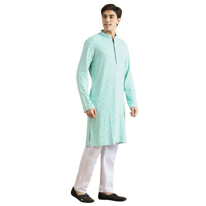 Chikankari Kurta Pyjama Set