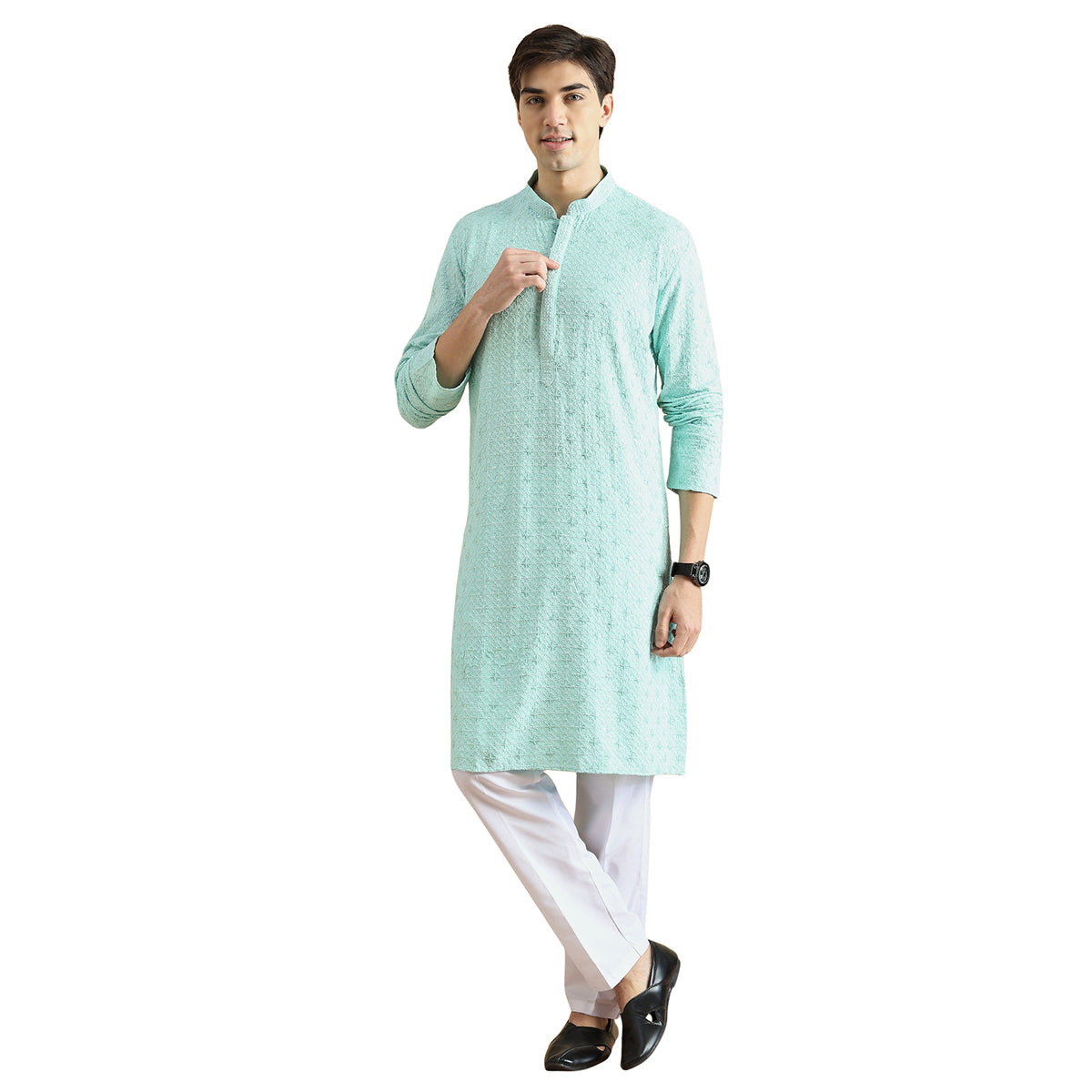 Chikankari Kurta Pyjama Set