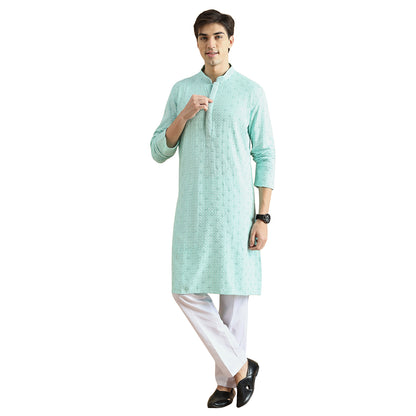Chikankari Kurta Pyjama Set