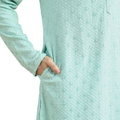 Chikankari Kurta Pyjama Set