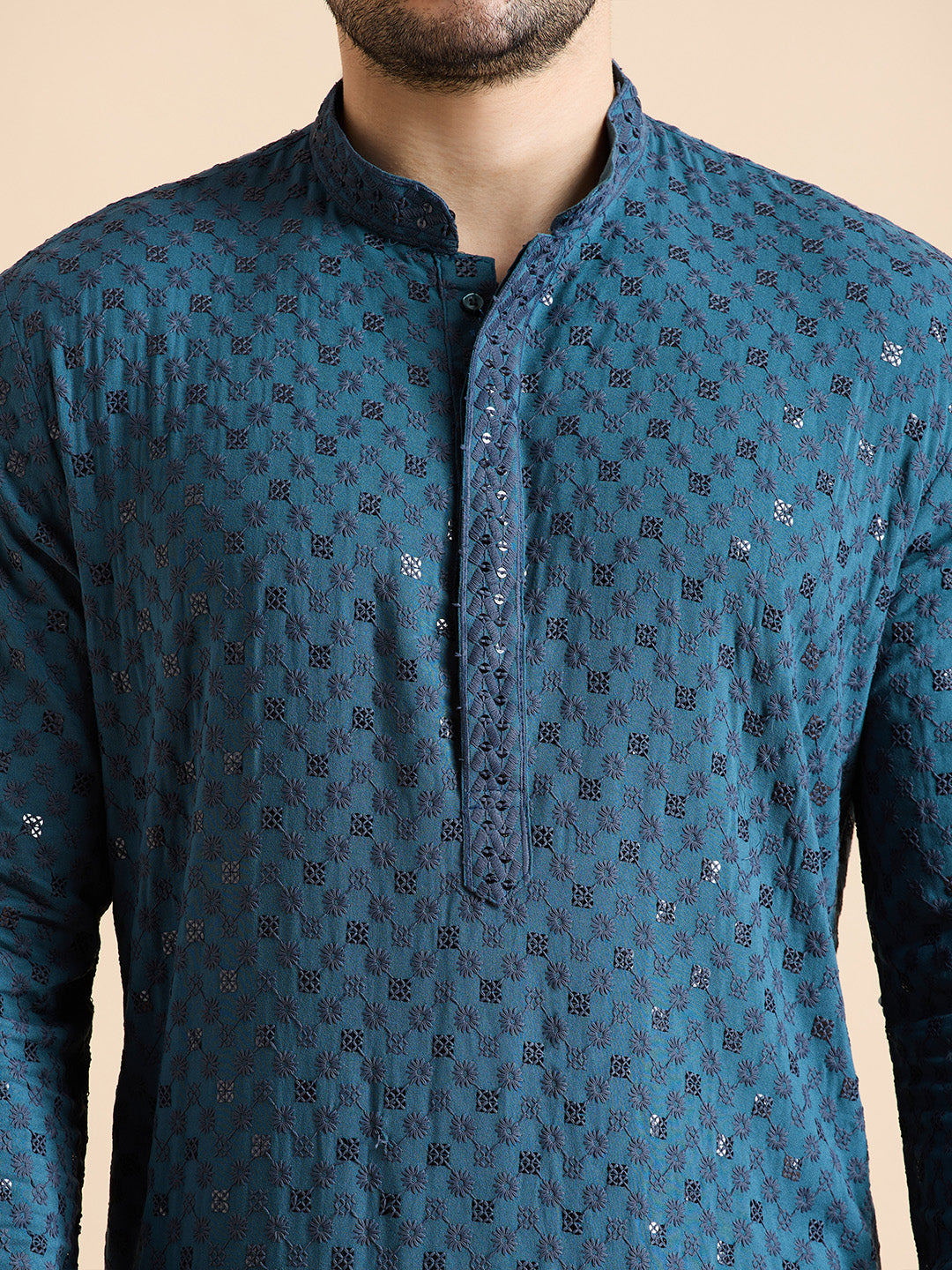 Chikankari Kurta Pyjama Set
