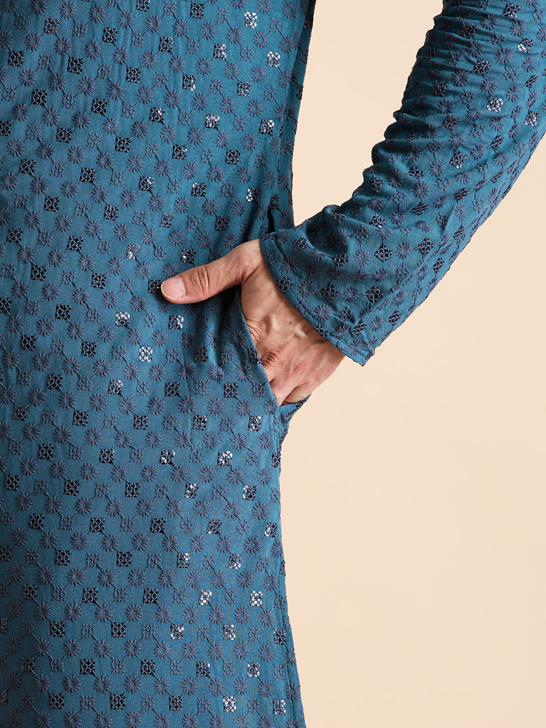 Chikankari Kurta Pyjama Set