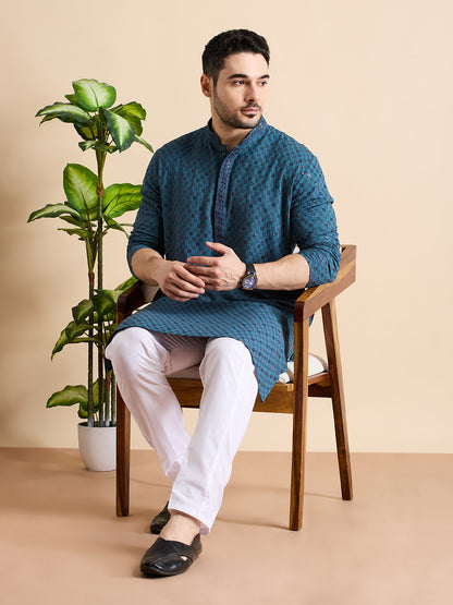 Chikankari Kurta Pyjama Set