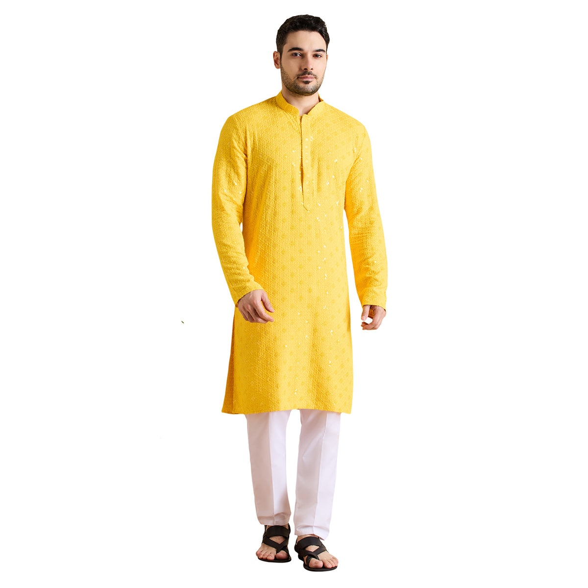 Chikankari Kurta Pyjama Set